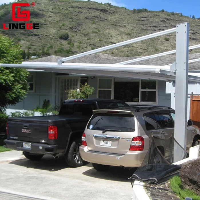 Outdoor Tie Rod Carport Canopy For Sale Baclony Roof Covering Windproof Poly Carbonate Garage Canopies Aluminum Carport