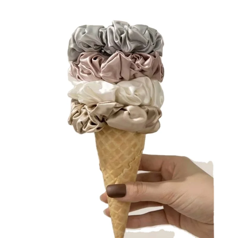 Free shipping wholesale high quality customized fashion elastic silk hair band velvet hair band