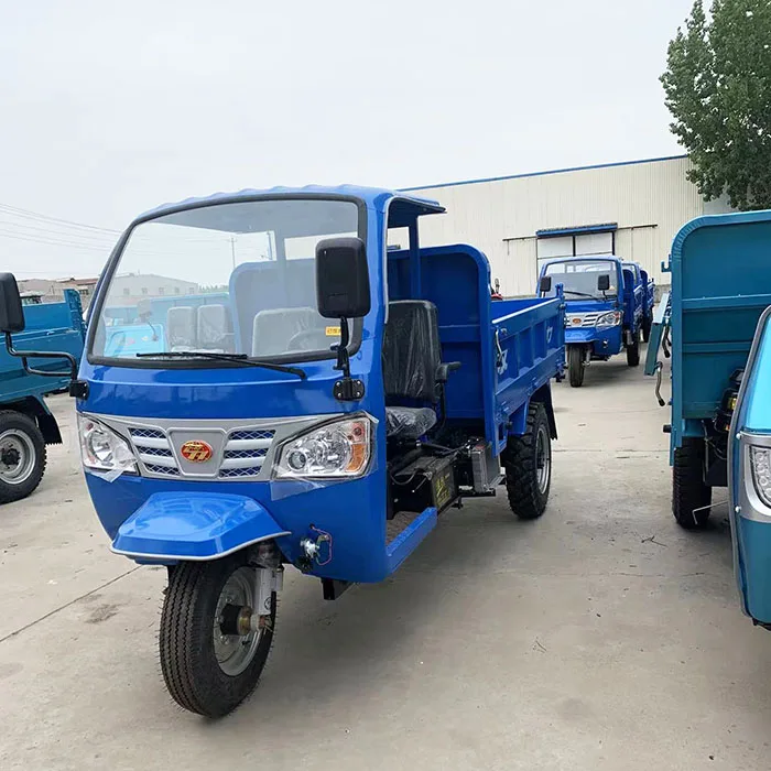 Changchai engine factory diesel self-discharging dumper truck tricycle for sale