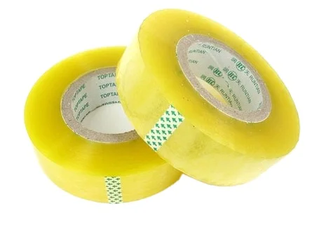 Waterproof Adhesive BOPP Gum Tape 5m Transparent Carton Packing Tape with Printed Logo China Offered Rubber Carton Package Box