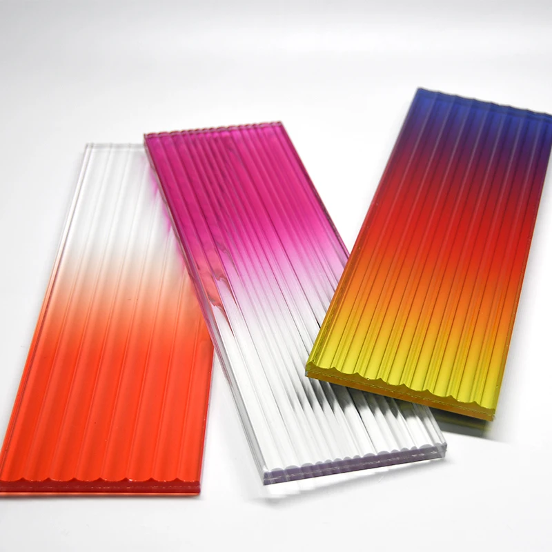 High Quality 6mm Fluted Stained Patterned Glass Price For Office Partition