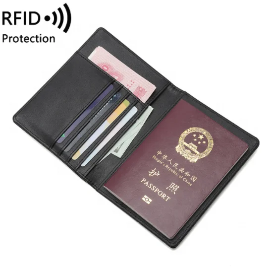 REID Leather Super Thin Men Wallet Card Holder Passport Cover Purses Money Clip Card Case High Quality