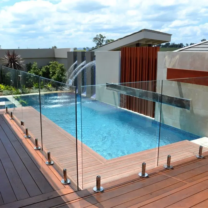 Hot Selling clear glass laminated glass shower glass door pool fence