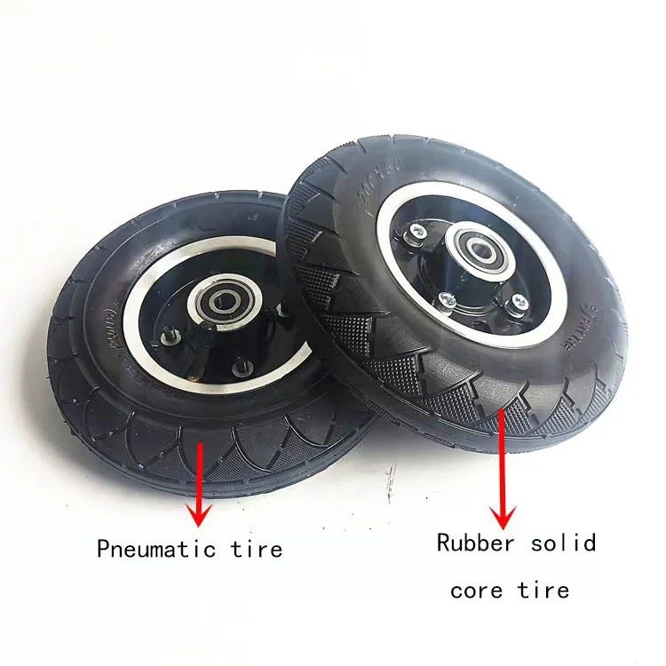 8 Inch 200x50 Pneumatic Wheels for Mini Electric Scooter Front Wheel Road Tire Replacement Parts
