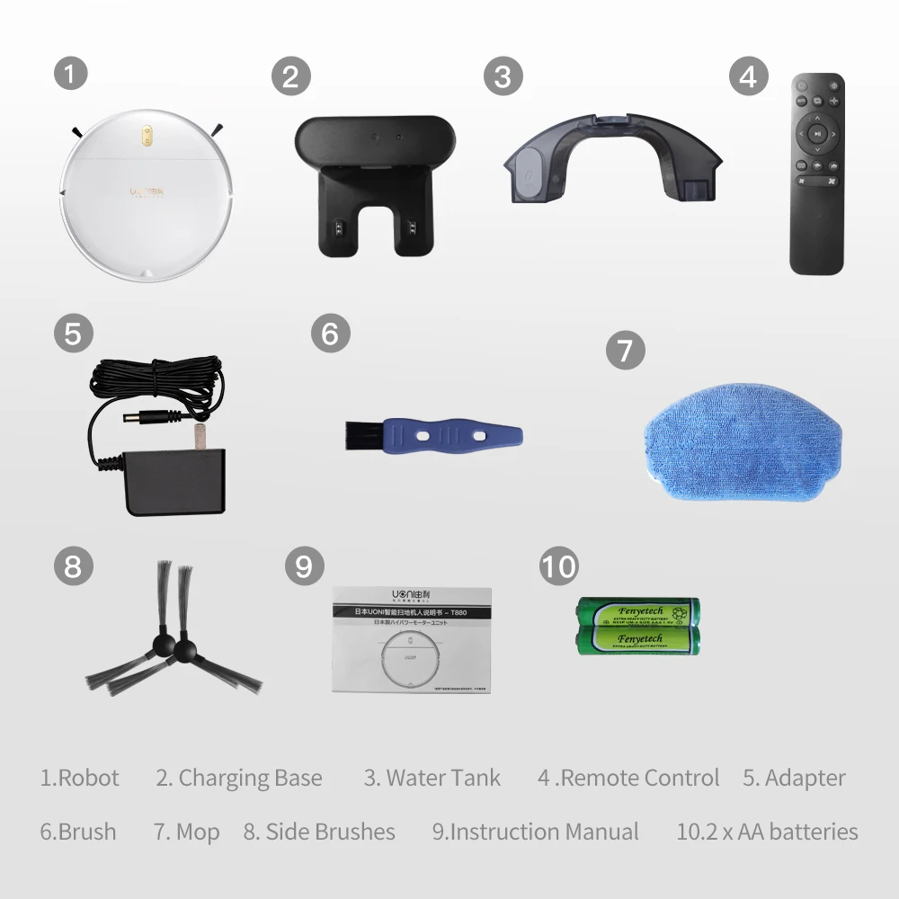 Uoni Robot Vacuum S2 Smart Automatic Electric Vacuum Machine Cleaner Mini Robot Vacuum Cleaner