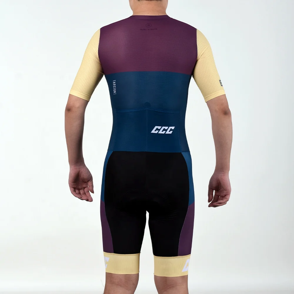 Tarstone ODM Aero Race Cutting Design Colourful Cycling Skin Suit Breathable Bike Speed Suit Bespoke Cycling Triathlon Suit
