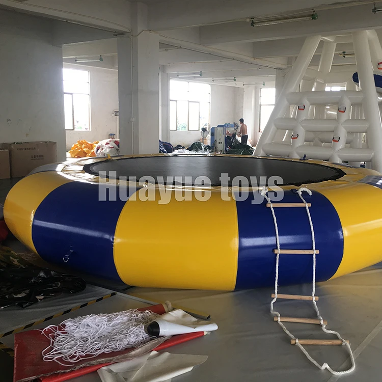 Высокое качество 4 м Крытый открытый круглый Прыжок Надувной Батут водная игрушка для детей и взрослых
