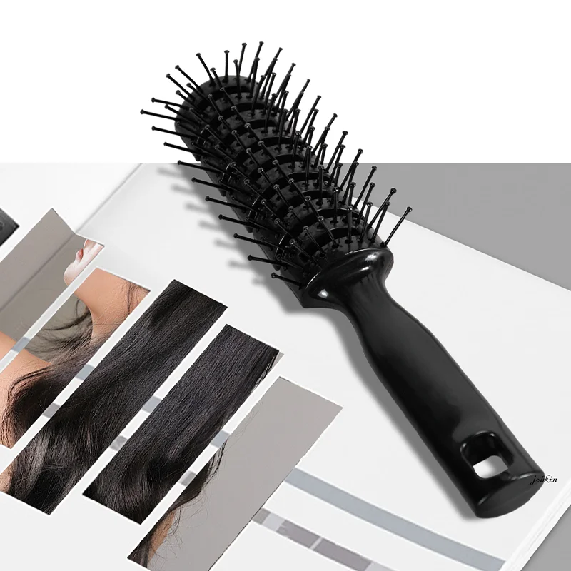 JOBKIN Tunnel Vented Hair Brushes With Nylon Bristles 11 Row Vented Hair Comb for Men and Women Vent Brushes