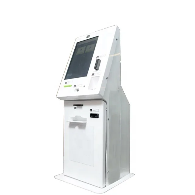 Self Currency Exchange Touch Screen Kiosk Machine with Cash and Coin Acceptor and Dispenser