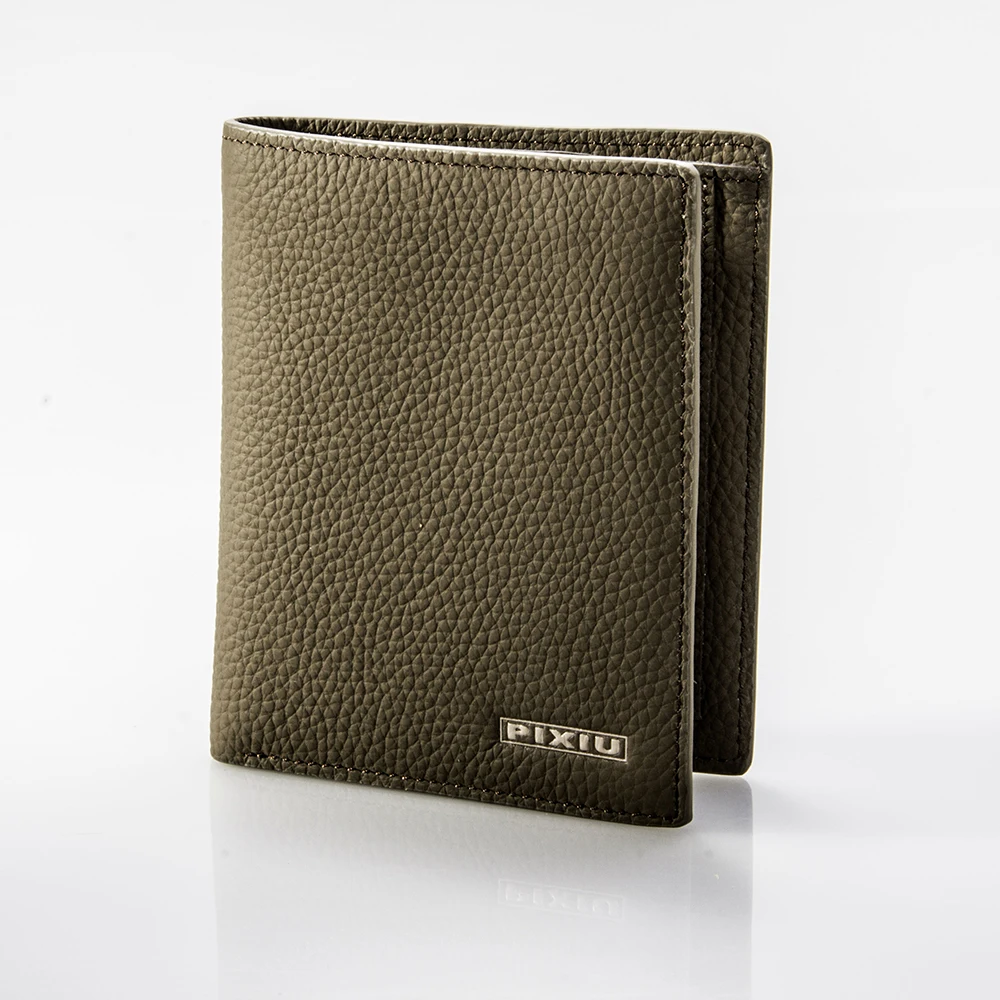 Factory Wholesale RFID Blocking Vintage Trifold  Genuine Leather Wallet