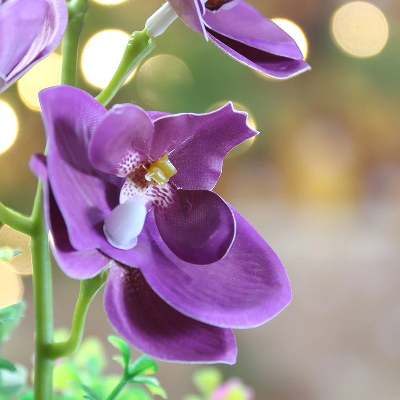 faux butterfly orchid phalaenopsis flower pot