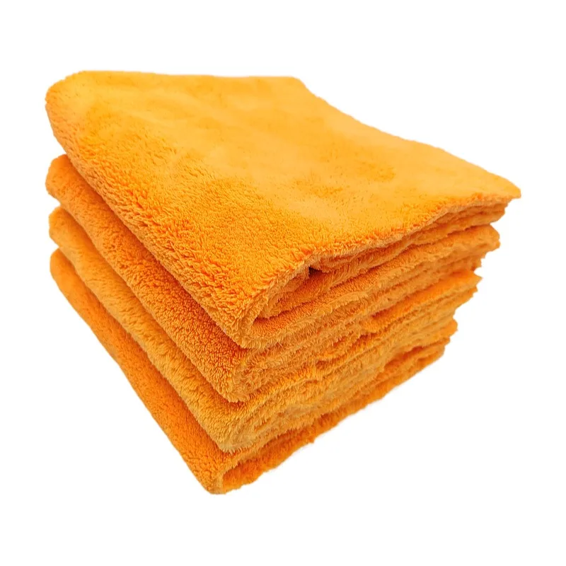 550gsm 500gsm 40x40cm Super Soft Simple Houseware Microfiber Cleaning Cloth Edgeless Coral Fleece Car Towel