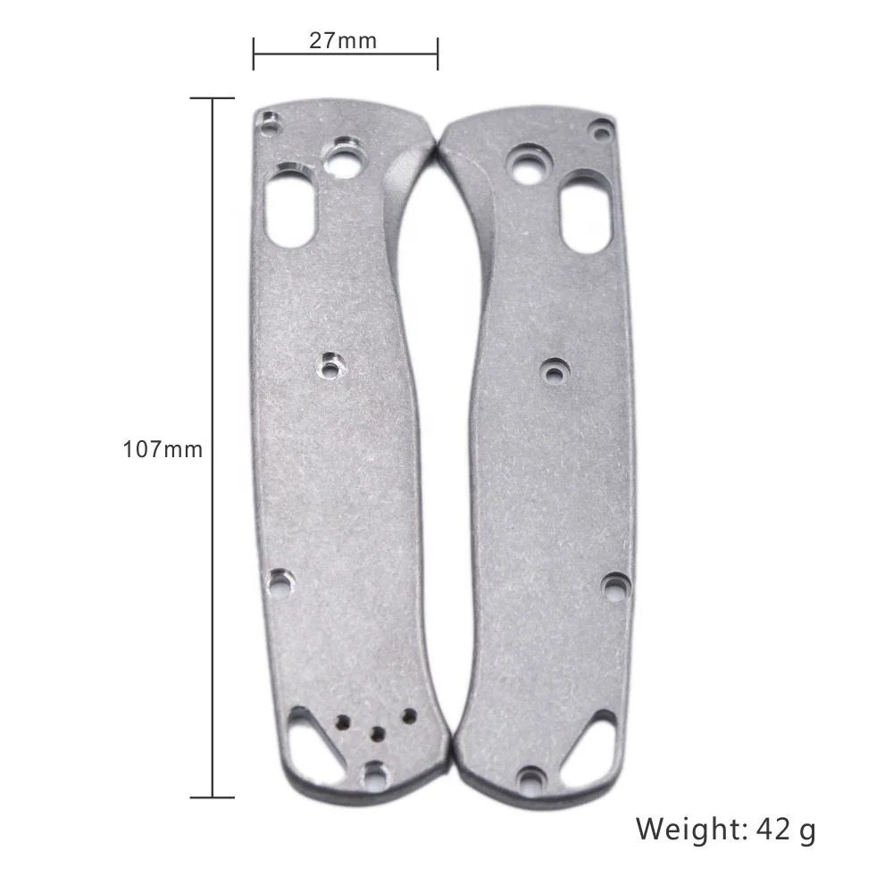 EDC Classic Custom Surface Titanium Knife Handle Scales for Benchmade Bugout Series 533