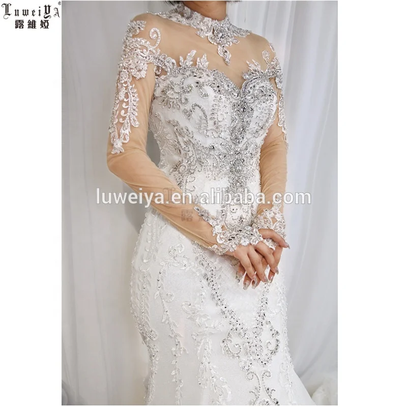 Sexy Open Back Illusion Lace With Detachable Train Bridal Gown Wholesale Wedding Dress Bridesmaid  Turkey Summer Dresses