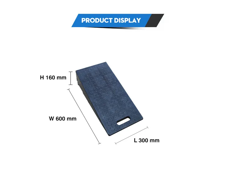 16cm Height Factory Car Lifting Step Curb Ramp Rubber Portable Wheelchair Ramps
