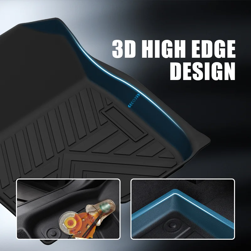 All Weather Car Mats Waterproof Non-slip Car Floor Mat for Hyundai Custo 3D TPE Carpet Car Interior Accessories