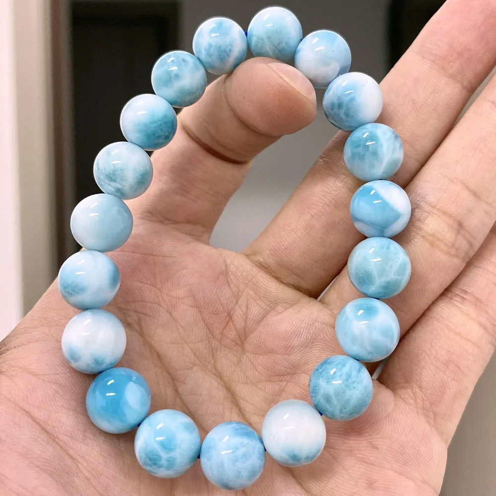 Selling natural larimar bracelet high quality larimar crystal bracelet for decoration fine jewelry bracelets
