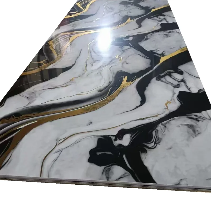 Gold Pvc Marble Sheet Decorative Products Marble Wall Panels Wall Interior