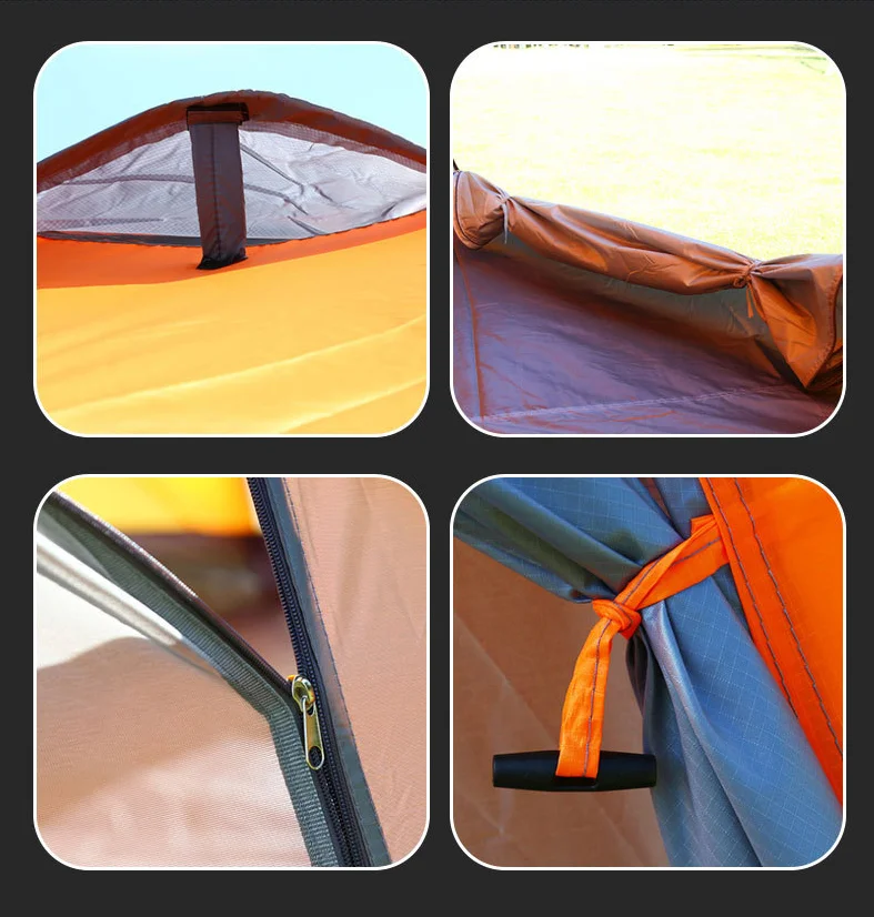 CLM 10 Person High Quality Portable Family Tent Waterproof Camping Outdoor Tent Double Layers Hexagon Tent Outdoor