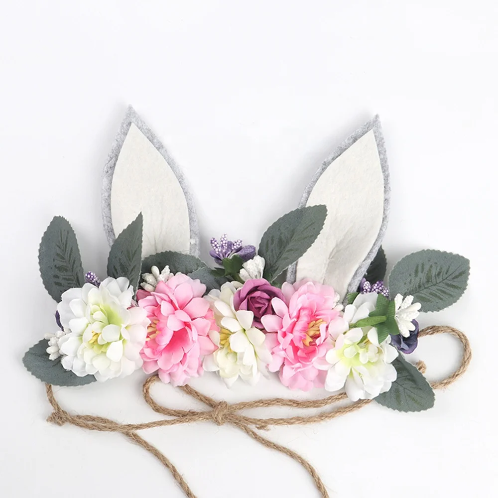 
CFP G00047Woodland Bunny Headband Bunny Ears Easter Headband 