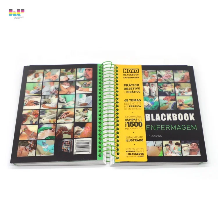 China cheap high quality professional custom spiral bound Book printing