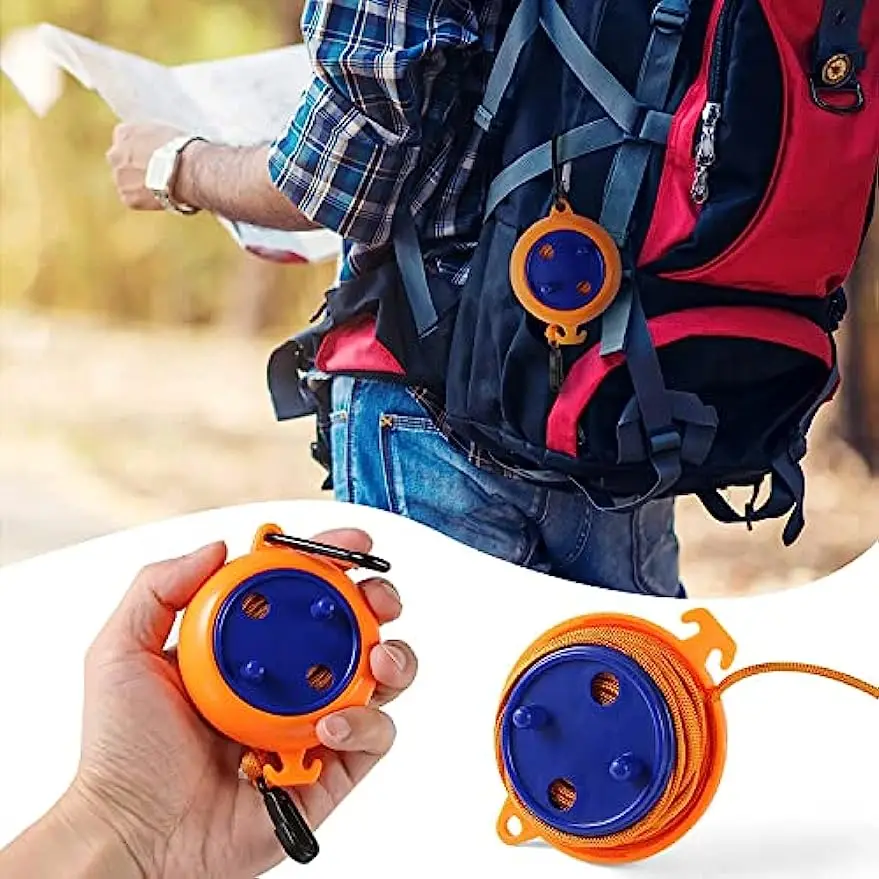 Portable Travel Clothesline Cord, Adjustable Camping Clothes line,Elastic Travel Retractable Clothes line Cord for Outdoor