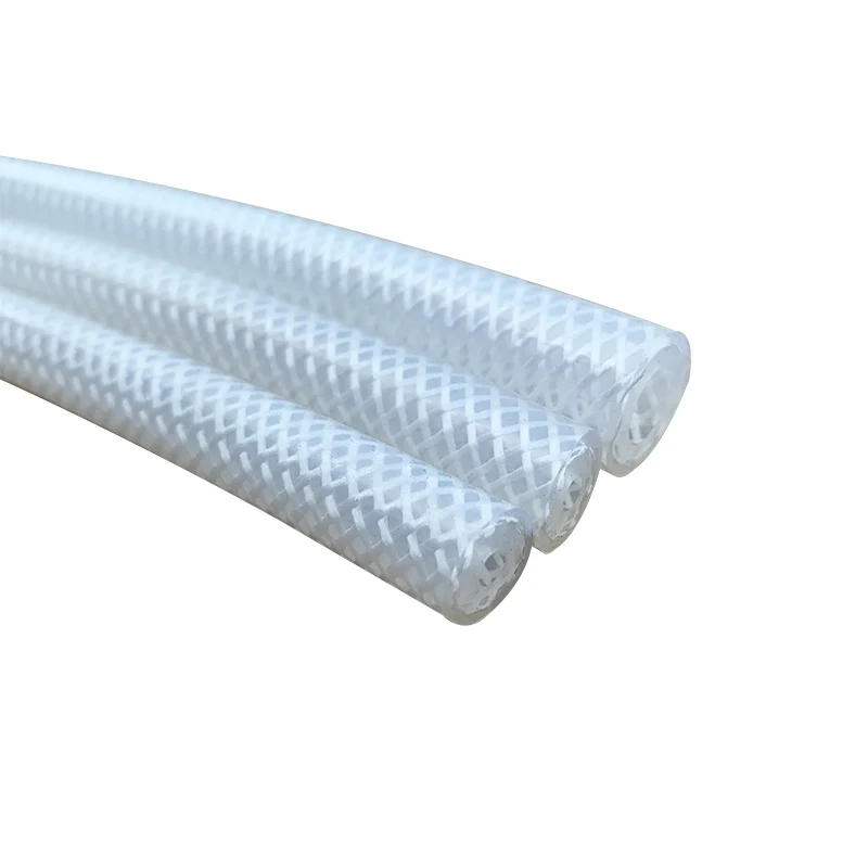 High Purity 1 Layer Polyester Braided Heat Resistant Silicone Air Water Tubing Rubber Hose