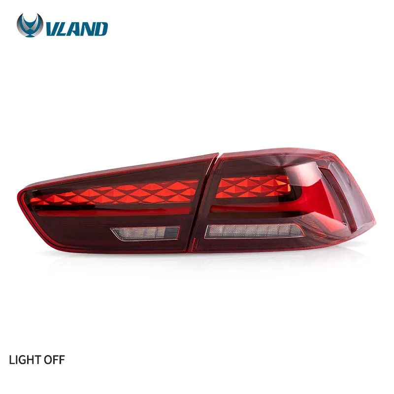 VLAND Manufacturer LED Taillights With Sequential Car Tail Lights Assembly 2008-2020 Rear Lamp For Mitsubishi Lancer EVO X
