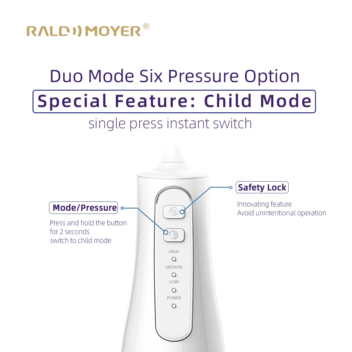 2022 Cordless Irrigator Oral  Portable Rechargeable Electric Ultrasonic Dental Teeth Cleaner Water Flosser