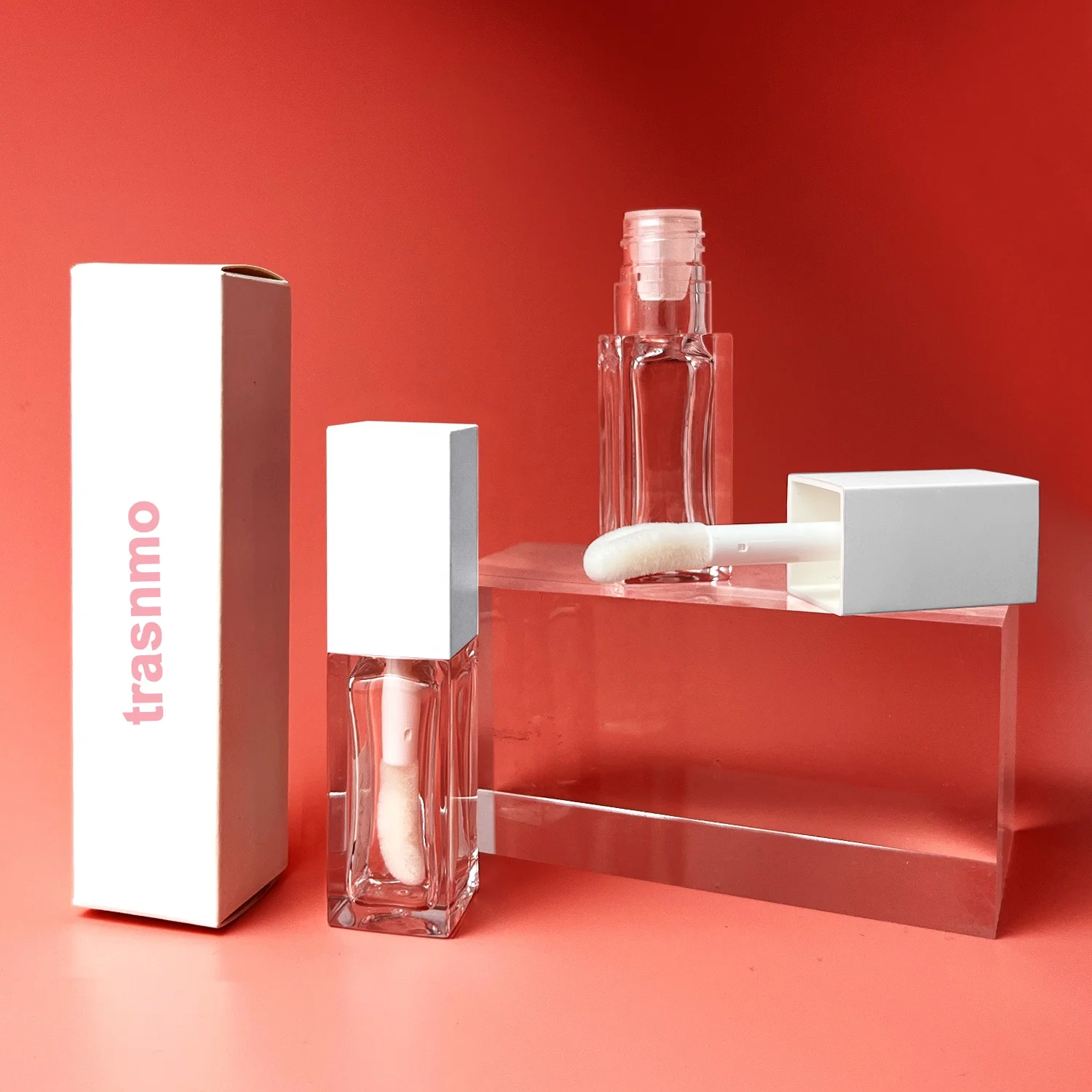 Wholesale custom logo lipgloss tube 10ml lip oil tubes eco friendly empty big brush wand lip gloss tubes