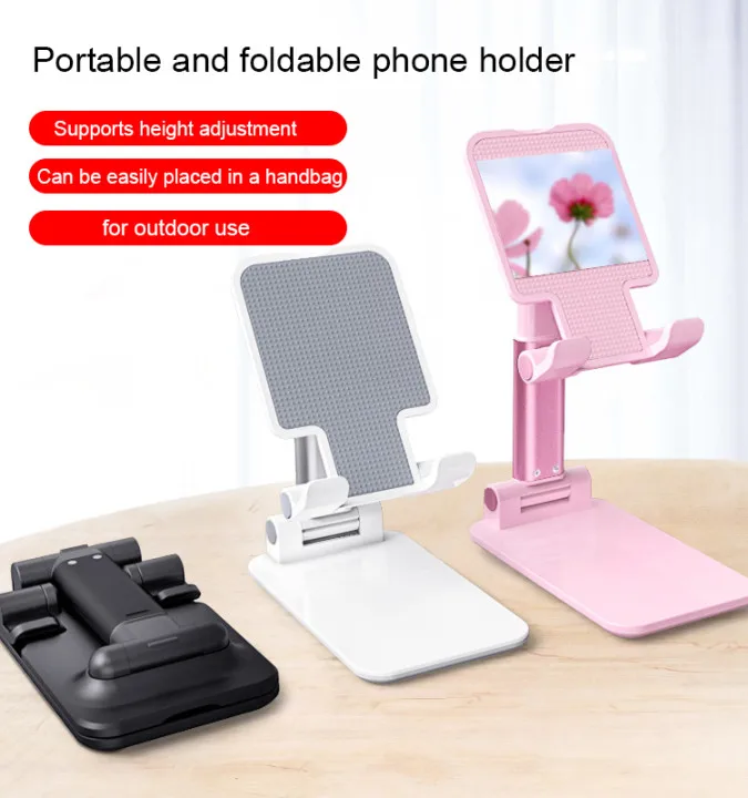 Adjustable angle and height phone bracket lazy phone holder Aluminum Alloy and ABS mobile phone holder
