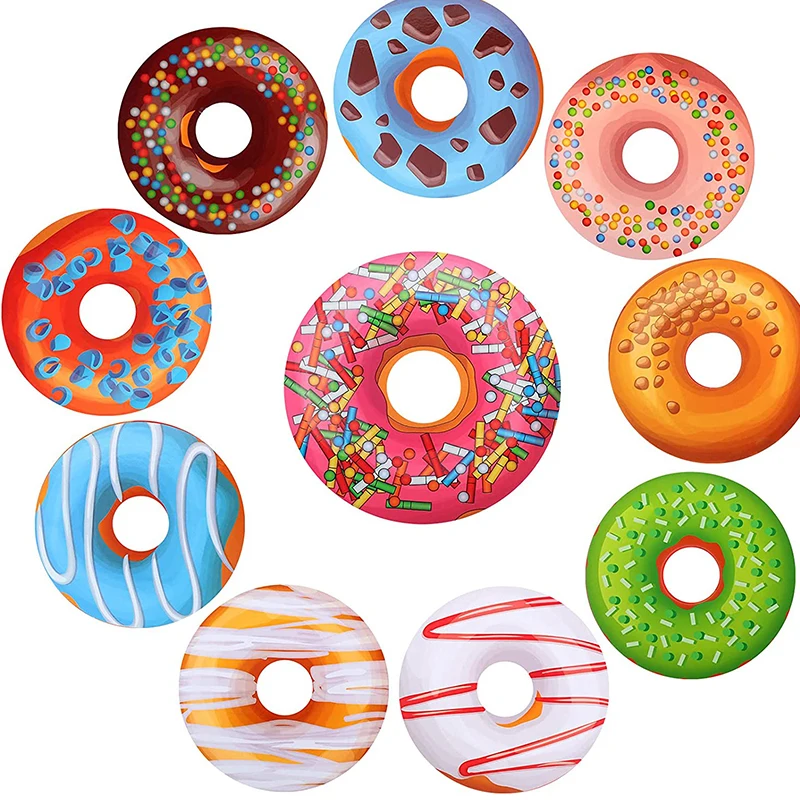 Donuts Theme Party Cutouts Colorful Mid Century Mod
