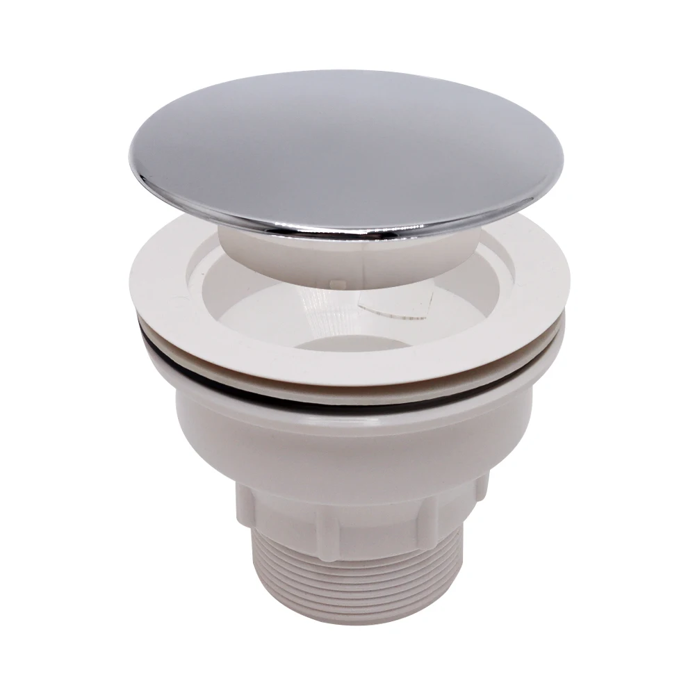 Guida 726240001 Modern ABS Plastic round Shower Bathroom Floor Drain 58mm Outlet with Strainer Waste Function for Hotels Basins