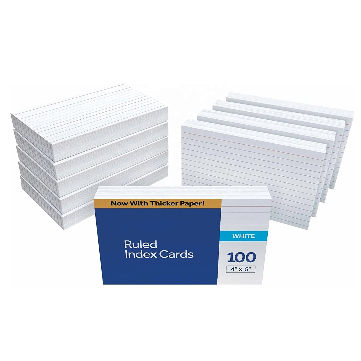 School Product 300 Count 4 inches by 6 inches Unruled White Paper Index Cards Blank
