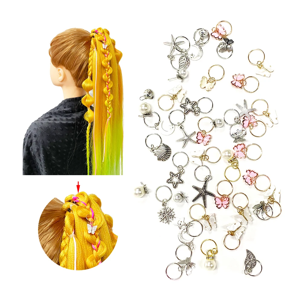 Wholesale Colorful Kids Girls Hair Braider Tool Polymer Clay Spiral Hair Curlers Braiding Hair Curling Tool Accessories