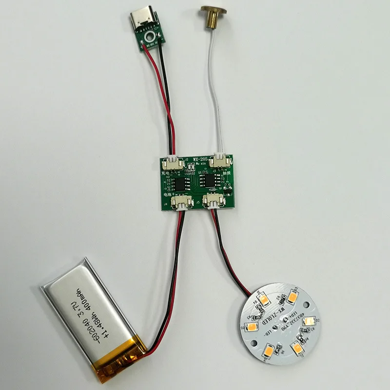 LED Painting Nightlight Charging Touch Electroless Dimming PCBA Circuit Board Crafts Light Control Board Strip Accessories