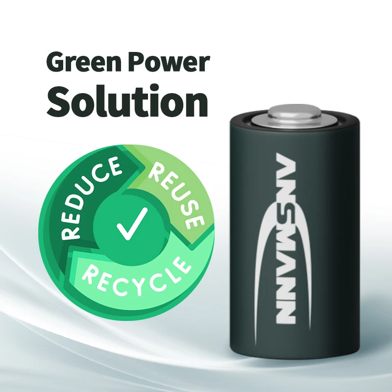 ANSMANN 1600 cycles 3V CR123A rechargeable 3v lithium battery 1500mAh camera battery CR123A