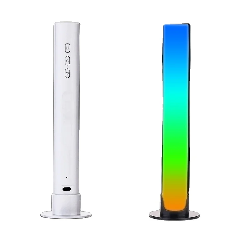 RGB-управляемый голосовой синхронизированный ритм-свет ослепительная музыкальная атмосфера автомобильный настольный сенсорный светодиодный звукосниматель