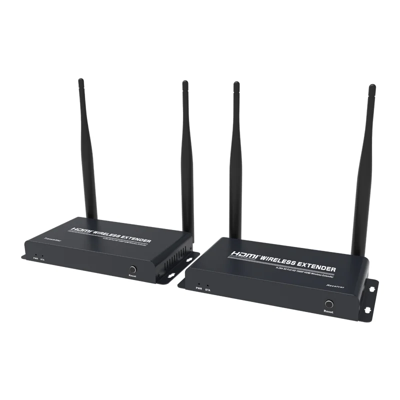 200m 5.8GHz Wireless Video intelligent conference system HDMI transmitter extender with Loop-out and IR Extension