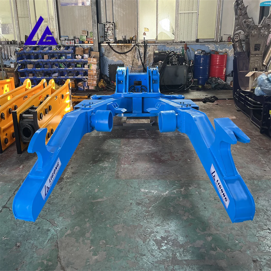 CAT320 Excavator car press frame,car dismantling holding arm with long using lift