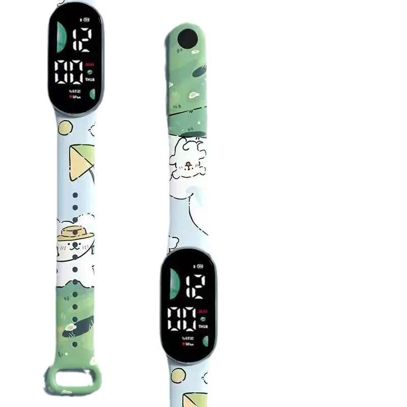 2024 New Arrival waterproof kids Digital watch for Boys Girls Cartoon watch Children lovely bracelet led electronic watch
