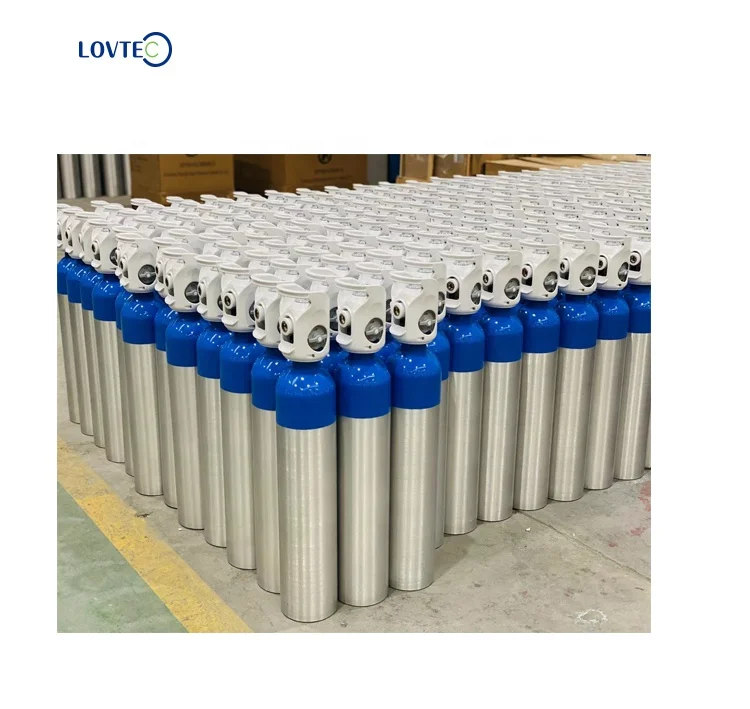 Lovtec hospital oxygen regulator cylinder high quality brass medical gas tank cylinder