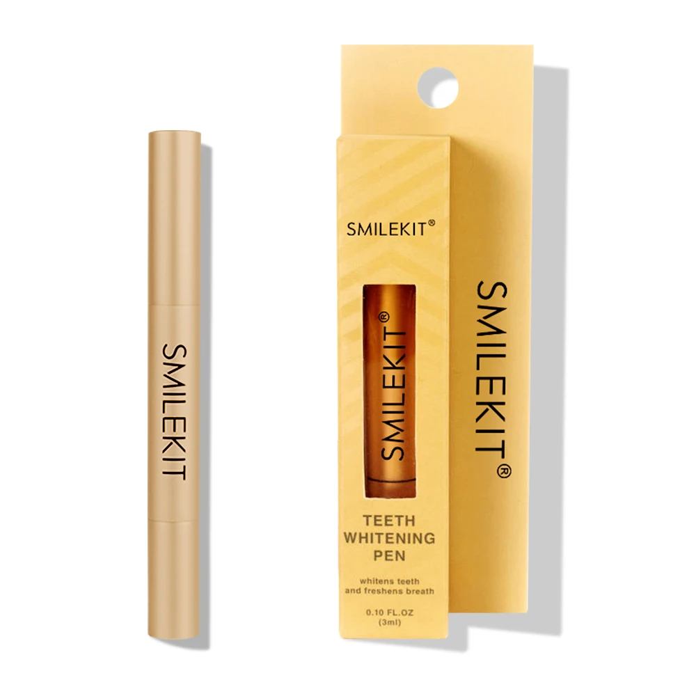 Custom Logo Oral Care Custom Silver Gold Whiten Tooth Cleaning Teeth Whitener Pencil PAP Gel Teeth Whitening Pen