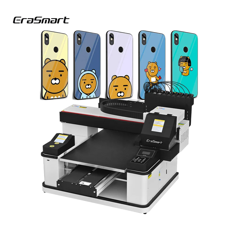 Erasmart A1 6090 3D Logo Dtf Film A Film B Crystal Printer Cold Transfer Film Digital Inkjet Uv Flat Printer