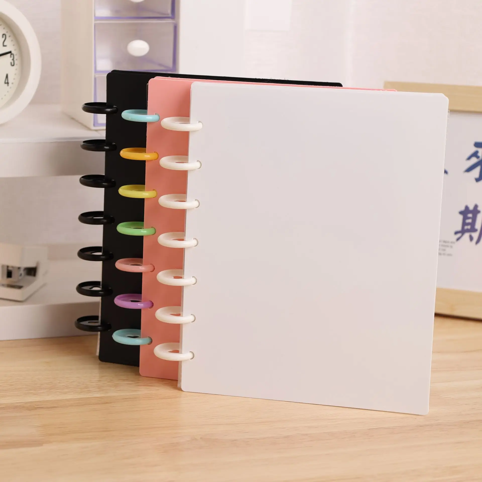 Colorful PP cover Photo Album Simple  Binder Collect Book Loose-leaf Album Scrapbook Card Binder for 3 inches photos