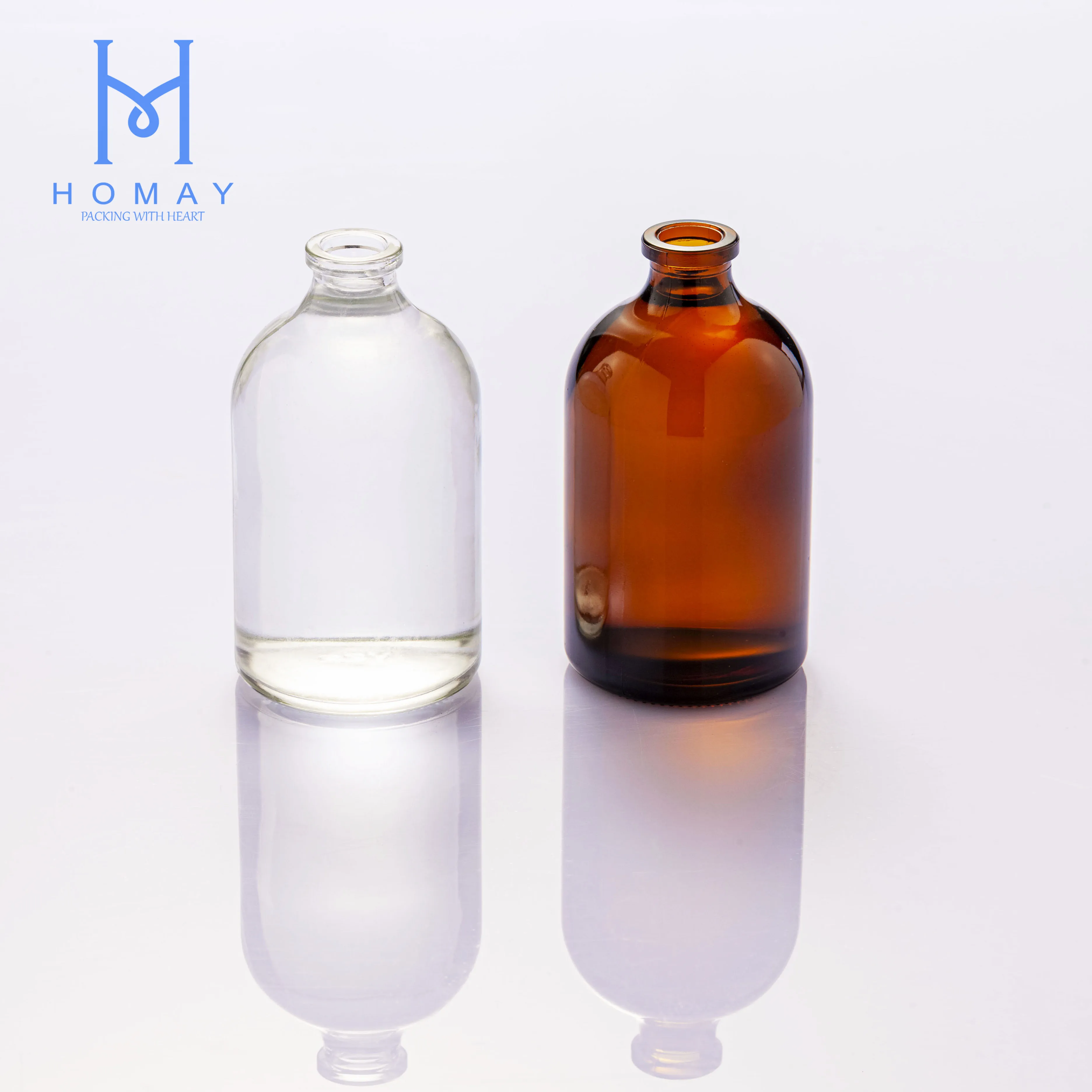 Hotsale 10ml clear molded borosilicate injection glass vials USP TYPE I