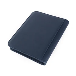 20 pages 480 pcs zipper 12 pockets PU leather custom MTG game magic loose leaf notebook sleeve yugioh tcg premium card binder