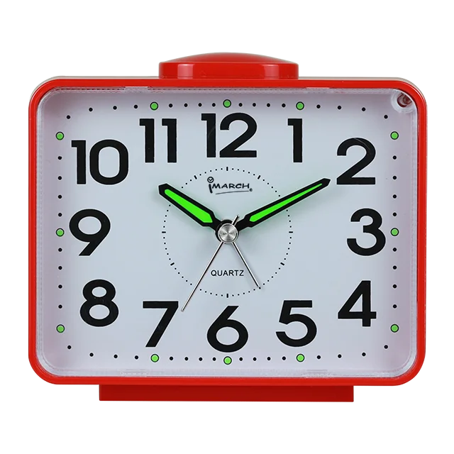 iMSH BM11003 Quartz analog alarm clocks table bedside alarm clock wecker despertador desktop light custom square alarm clocks