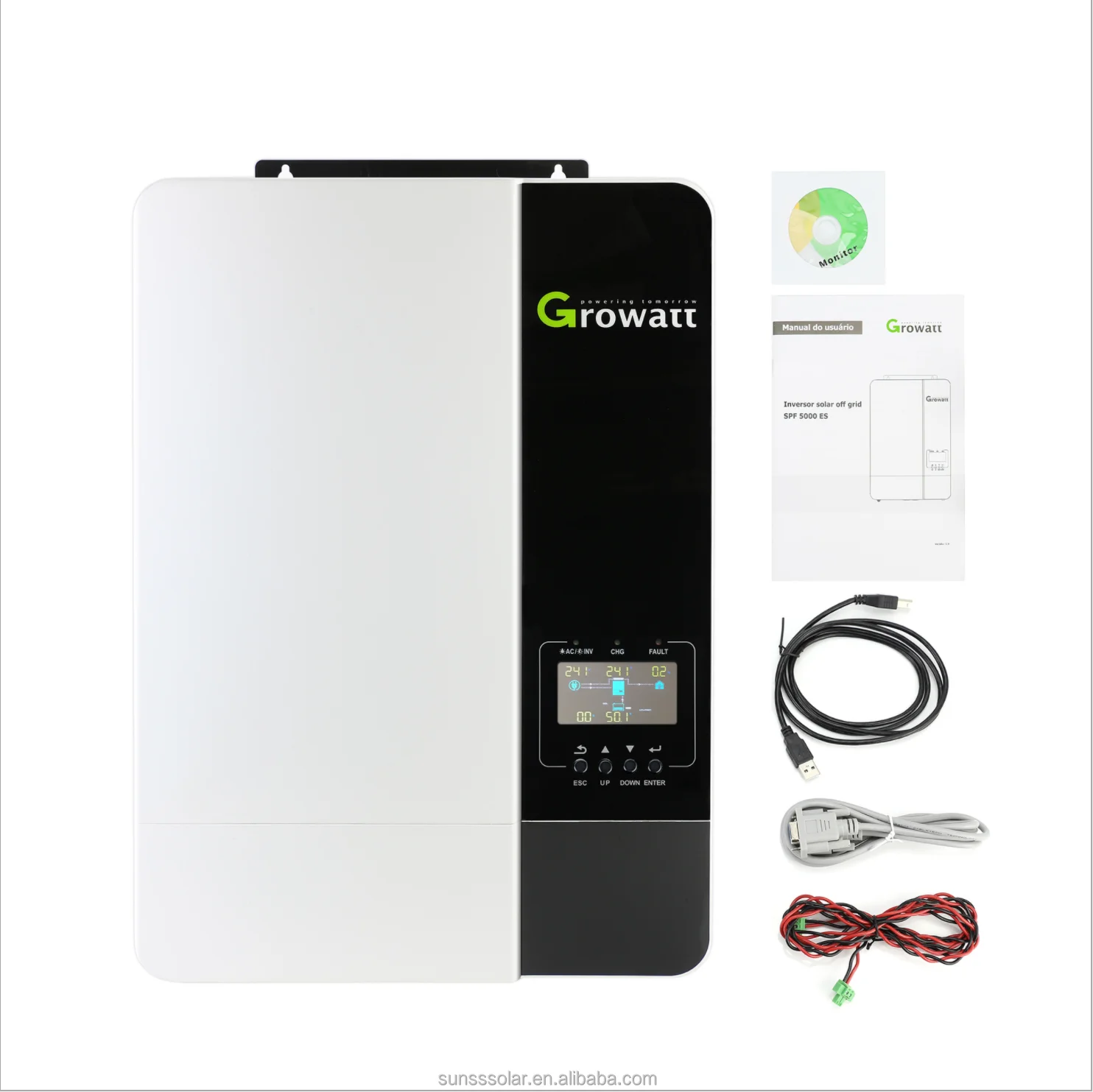 Инвертор Growatt SPF 5000ES 5000 Вт 3500 48 В постоянного тока ва 5 кВт мониторинг Wi-Fi автономный Солнечный инвертор