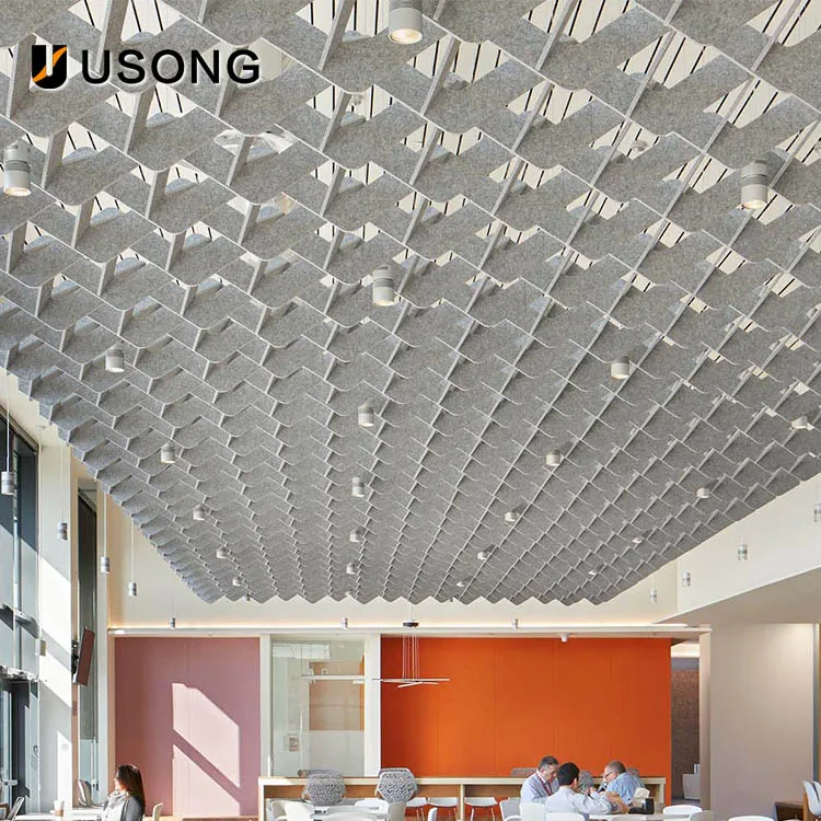 Acoustic Panels Ceiling High Quality PET Sound Insulation Ceiling Panel
